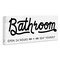 Stupell Industries Seat Yourself Bathroom Sign Canvas Wall Art